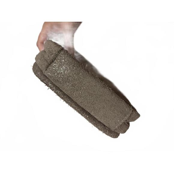 LIKE NEW American Leather Co Shimmery Gunmetal Crossbody Bag - Picture 5 of 8